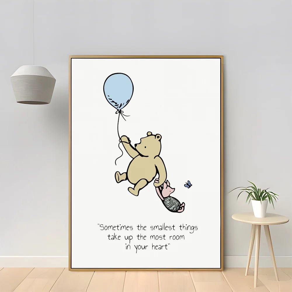 Buy now from My Snug Bug Canvas Wall Prints Classic Winnie The Pooh Series Canvas Prints Snug Bug