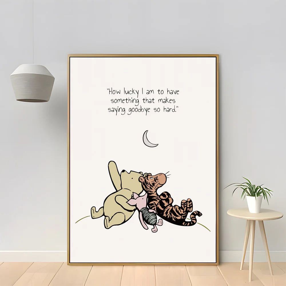 Buy now from My Snug Bug Canvas Wall Prints Classic Winnie The Pooh Series Canvas Prints Snug Bug