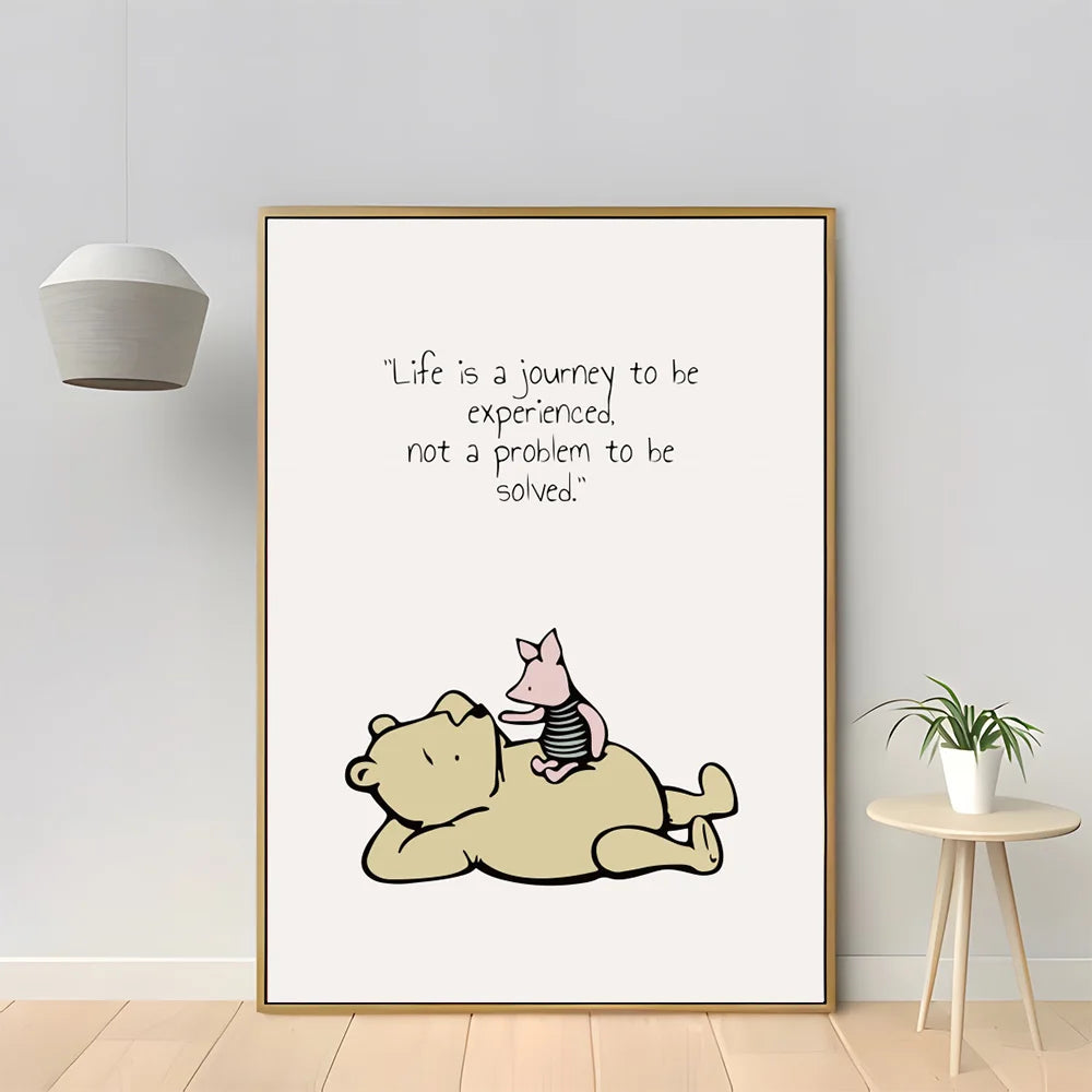 Buy now from My Snug Bug Canvas Wall Prints Classic Winnie The Pooh Series Canvas Prints Snug Bug